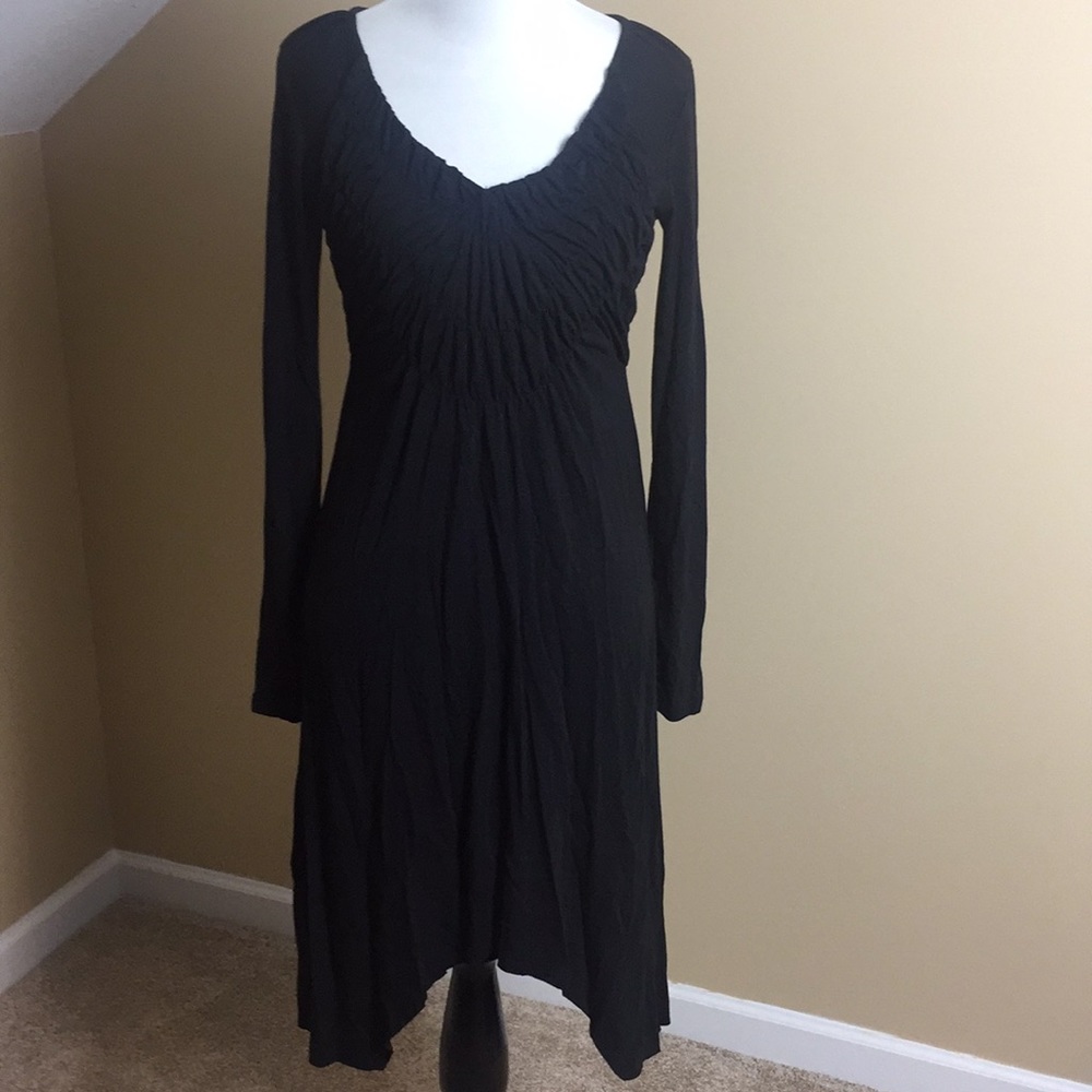 Black Urban Mango V-neck dress